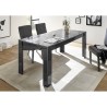 Moderner Esszimmertisch in Hochglanz Grau 180x90cm Uxor Prisma Modell