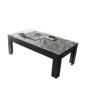 Moderner Couchtisch 65x122cm Hochglanz Grau Lanz Prisma Sales