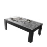 Moderner Couchtisch 65x122cm Hochglanz Grau Lanz Prisma Sales