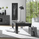 Moderner Couchtisch 65x122cm Hochglanz Grau Lanz Prisma Rabatte
