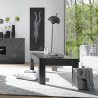Moderner Couchtisch 65x122cm Hochglanz Grau Lanz Prisma Rabatte