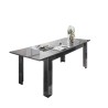 Ausziehbarer Esstisch 90x137-185cm glänzend grau Plus Prisma Angebot