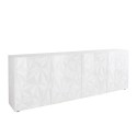 Moderne Anrichte Buffet 4 Türen, Hochglanz Weiß, 241cm Prisma Wh XL Angebot