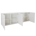 Moderne Anrichte Buffet 4 Türen, Hochglanz Weiß, 241cm Prisma Wh XL Katalog