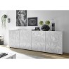 Moderne Anrichte Buffet 4 Türen, Hochglanz Weiß, 241cm Prisma Wh XL Auswahl