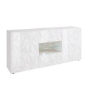 Sideboard 2 Türen 2 Schubladen 181cm Hochglanz weiß Design Sideboard Prisma Wh M Angebot