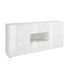 Sideboard 2 Türen 2 Schubladen 181 cm Design Hochglanz Weiß Prisma Wh M Angebot