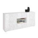 Sideboard 2 Türen 2 Schubladen 181 cm Design Hochglanz Weiß Prisma Wh M Rabatte