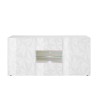 Sideboard 2 Türen 2 Schubladen 181 cm Design Hochglanz Weiß Prisma Wh M Sales