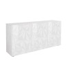 Weiße Hochglanz-Sideboard Prisma Wh S, 3 Türen für Wohn- oder Esszimmer Angebot