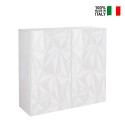 Moderne Anrichte Sideboard 2-türig in Hochglanz Weiß Prisma Tet Wh Verkauf