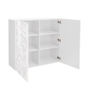 Moderne Anrichte Sideboard 2-türig in Hochglanz Weiß Prisma Tet Wh Sales