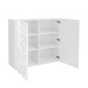 Moderne Anrichte Sideboard 2-türig in Hochglanz Weiß Prisma Tet Wh Sales