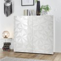 Sideboard wohnzimmer sideboard 2 türen modern glänzend weiß Prisma Tet Wh Rabatte