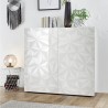Moderne Anrichte Sideboard 2-türig in Hochglanz Weiß Prisma Tet Wh Rabatte