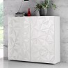 Moderne Anrichte Sideboard 2-türig in Hochglanz Weiß Prisma Tet Wh Lagerbestand