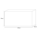 Glänzend weißer TV-Ständer 1 Tür Schublade 121cm Petite Wh Prisma Katalog