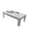 Weißer Hochglanz-Couchtisch 65x122cm Reef Prisma Lagerbestand