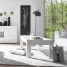 Weißer Hochglanz-Couchtisch 65x122cm Reef Prisma Auswahl