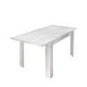 Ausziehbarer Esstisch aus Holz 90x137-185cm Hochglanz Weiß Vigo Urbino Sales