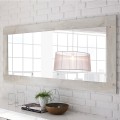 Wandspiegel Wohnzimmer weißer Holzrahmen 75x170 cm Self Urbino Aktion