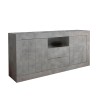 Moderne Wohnzimmerkommode 2 Türen 2 Schubladen Betonoptik Grau Urbino Ct L Angebot
