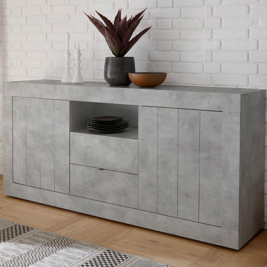 Moderne Wohnzimmerkommode 2 Türen 2 Schubladen Betonoptik Grau Urbino Ct L Aktion Moderne Wohnzimmerkommode 2 Türen 2 Schubladen Betonoptik Grau Urbino Ct L Aktion