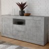 Moderne Wohnzimmerkommode 2 Türen 2 Schubladen Betonoptik Grau Urbino Ct L Aktion