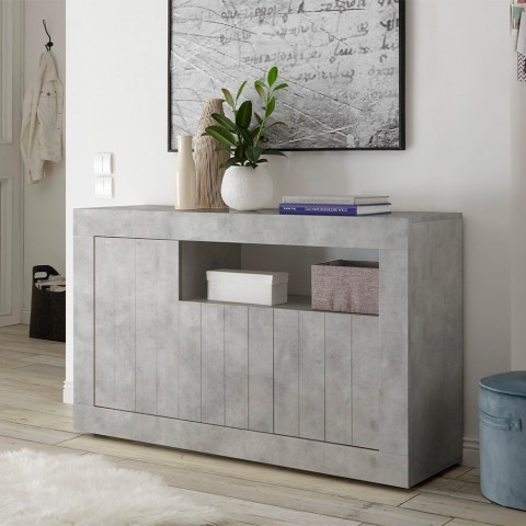 Sideboard Anrichte Schrank Grau Beton 3 Türen Urbino Ct M Aktion