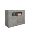 Moderne Wohnzimmerschrank Kommode 2 Türen Betonoptik grau Minus Ct Urbino Angebot