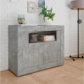 Moderne Wohnzimmerschrank Kommode 2 Türen Betonoptik grau Minus Ct Urbino Aktion