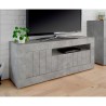 Moderner TV-Schrank mit 3 Türen, 138 cm, Betonoptik, Jaor Ct Urbino Sales
