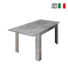 Moderner Ausziehtisch 90x137-185cm in Betonoptik Fold Urbino Verkauf