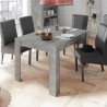 Moderner Ausziehtisch 90x137-185cm in Betonoptik Fold Urbino Rabatte