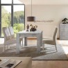 Moderner Ausziehtisch 90x137-185cm in Betonoptik Fold Urbino Lagerbestand