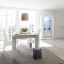 Ausziehbarer Esstisch aus Holz 90x137-185cm Hochglanz Weiß Vigo Urbino Katalog