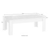 Moderner Couchtisch 65x122cm grauer Beton Iseo Urbino Sales