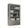 Bücherregal Wohnzimmer Büro 2 Türen 3 Regalböden Beton Wally Ct Angebot