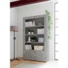 Bücherregal Wohnzimmer Büro 2 Türen 3 Regalböden Beton Wally Ct Sales