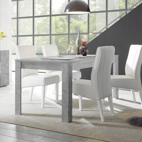 Moderner ausziehbarer Esstisch 180x90cm in Betonoptik Icaro Urbino Aktion