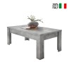 Moderner Couchtisch 65x122cm grauer Beton Iseo Urbino Verkauf