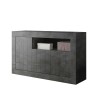 Schwarzes Sideboard Urbino Ox M, moderner Schrank mit 3 Türen für das Wohnzimmer Angebot