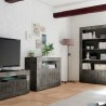 Moderne schwarze Sideboard Anrichte 2 Türen 110cm Minus Ox Urbino Sales
