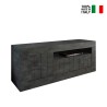 Schwarzes TV-Möbel Jaor Ox Urbino 138cm, 3 Türen, modernes Wohnzimmer Verkauf