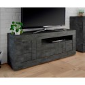 Schwarzes TV-Möbel Jaor Ox Urbino 138cm, 3 Türen, modernes Wohnzimmer Sales