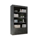 Moderne schwarze Wohnzimmer-Wandregal Wally Ox mit 3 Regalböden und 2 Türen Angebot