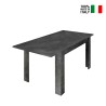 Modernes Design Ausziehtisch 90x137-185cm Holz schwarz Diogo Urbino Verkauf