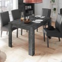 Moderner ausziehbarer Tisch 90x137-185cm schwarzes Holz Diogo Urbino Rabatte