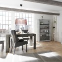 Moderner ausziehbarer Tisch 90x137-185cm schwarzes Holz Diogo Urbino Katalog