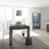 Moderner ausziehbarer Tisch 90x137-185cm schwarzes Holz Diogo Urbino Lagerbestand